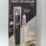 Mini Electric Eyebrow Trimmer Lipstick Brows Pen Hair Remover Painless Razor Epilator with LED Light