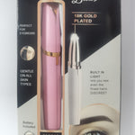 Mini Electric Eyebrow Trimmer Lipstick Brows Pen Hair Remover Painless Razor Epilator with LED Light