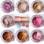 Face Highlighter Jelly Gel Mermaid Eyeshadow Glow Body Glitter Festival Makeup Iluminador Gold Liquid Highlighter Bronzer